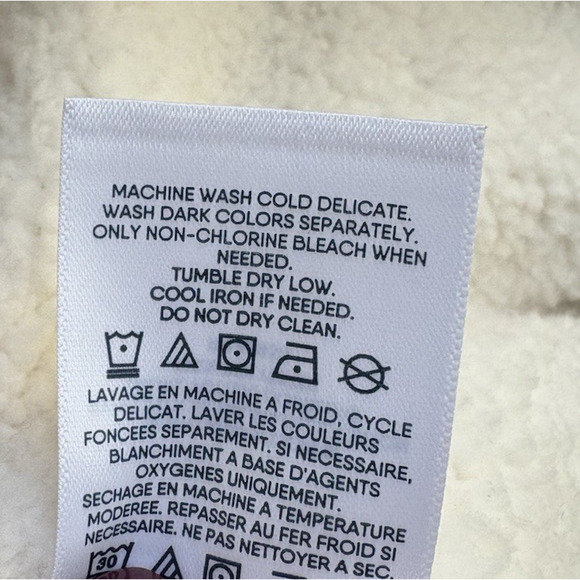 LANDS END Size Large 14-16 Red Plaid Cotton Flannel Sherpa Lined Bath Robe Cozy - Picture 13 of 15